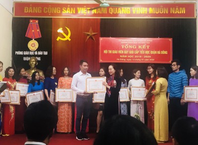 Lễ Tổng kết và trao giải Hội thi Giáo viên Giỏi Cấp Tiểu học, quận Hà Đông   Năm học 2019-2020